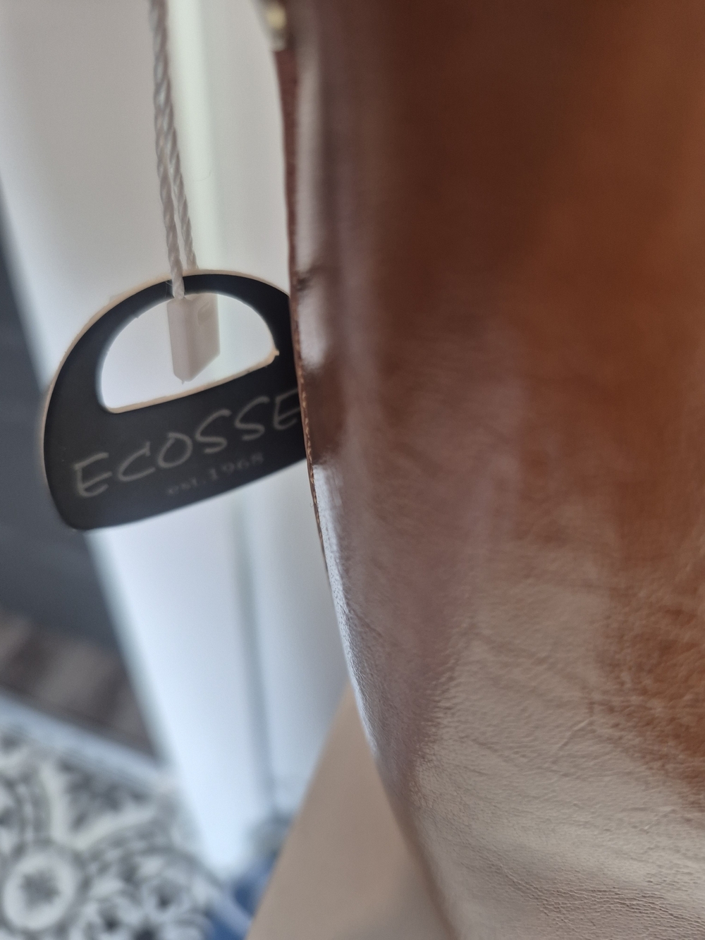 Ecosse UNQIUE Cognac Purse tote Satchel - Picture 6 of 7